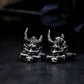 Prajna Ghost Face Cufflinks - 925 Sterling Silver Handmade