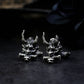 Prajna Ghost Face Cufflinks - 925 Sterling Silver Handmade