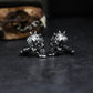 Mechanical Pioneer Skull Cufflinks - 925 Silver Handmade
