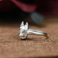 Mystic Cat Mask Ring ââ‚?925 Sterling Silver Handmade Gothic Animal Jewelry
