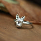 Sleeping Cat Spirit Ring ââ‚?925 Sterling Silver Handmade Mystical Animal Jewelry