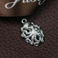 Octopus Pendant - 925 Sterling Silver Handmade (Eye Color Optional)