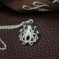 Octopus Pendant - 925 Sterling Silver Handmade (Eye Color Optional)