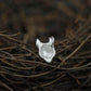 Geometric Fox Pendant - 925 Sterling Silver Handmade
