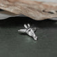 Deer Antler Pendant - 925 Sterling Silver Handmade