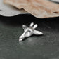 Deer Antler Pendant - 925 Sterling Silver Handmade