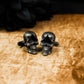 Ace of Spades Skull Cufflinks - 925 Sterling Silver Handmade