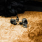Ace of Spades Skull Cufflinks - 925 Sterling Silver Handmade