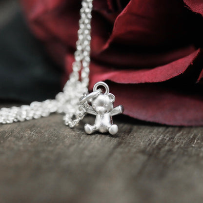 Pudding Bear Pendant - 925 Sterling Silver Handmade