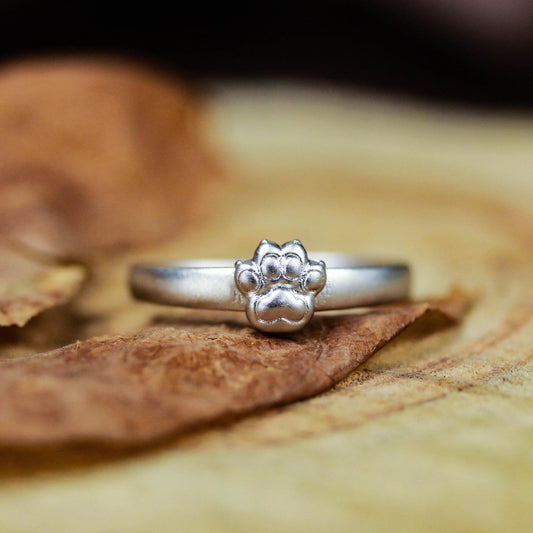 Cat Paw Ring ââ‚?925 Sterling Silver Handmade Cute Animal Jewelry
