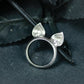Cat Ear Ring ââ‚?925 Sterling Silver Handmade Whimsical Animal Jewelry