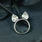 Cat Ear Ring ââ‚?925 Sterling Silver Handmade Whimsical Animal Jewelry