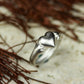 Heart Hug Ring with Paws ââ‚?925 Sterling Silver Handmade Animal-Inspired Jewelry