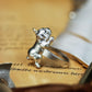 Playful French Bulldog Ring ââ‚?925 Sterling Silver Handmade Animal Jewelry