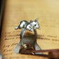 Playful French Bulldog Ring ââ‚?925 Sterling Silver Handmade Animal Jewelry
