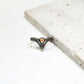 Mystic V-Shaped with Fiery Gemstone Silver Ring ââ‚?Handmade Jewelry