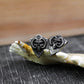 Ram Skull Shield Earrings - 925 Sterling Silver Handmade
