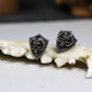 Ram Skull Shield Earrings - 925 Sterling Silver Handmade