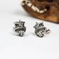 Knight¡¯s Visor Earrings - 925 Sterling Silver Handmade