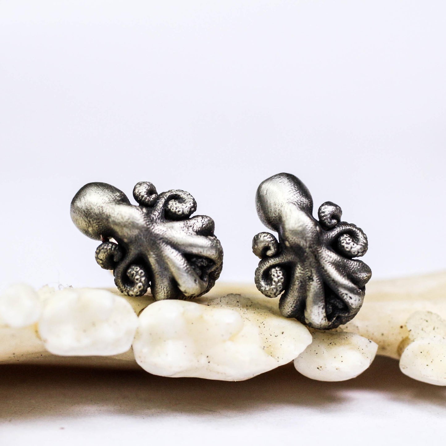 Ocean Octopus Earrings - 925 Sterling Silver Handmade