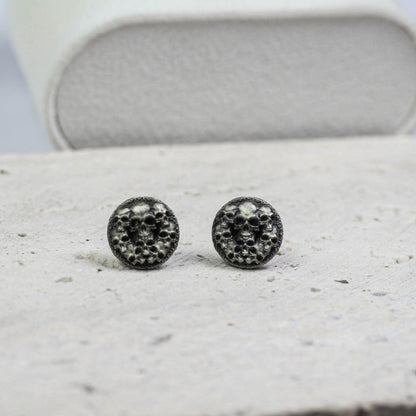Ancient Coin Earrings - 925 Sterling Silver Handmade