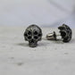 Gothic Skull Earrings - 925 Sterling Silver Handmade