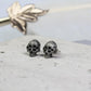 Gothic Skull Earrings - 925 Sterling Silver Handmade