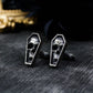 Coffin Skull Cufflinks, 925 Silver Handmade