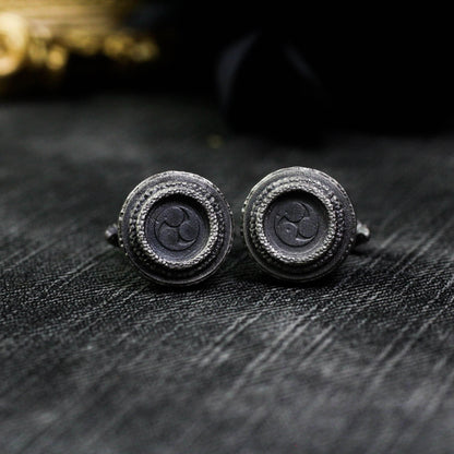 Minimalist Totem Cufflinks - 925 Silver Handmade