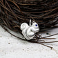 Squirrel Pendant - 925 Sterling Silver Handmade (Eye Color Optional)