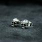 Mini Skull Stud Earrings ¨C Handmade 925 Silver Dark Gothic Earrings
