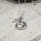 Swan Pendant - 925 Sterling Silver Handmade (Eye Color Optional)