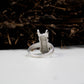 French Bulldog Ring ââ‚?925 Sterling Silver Handmade Cute Dog Jewelry