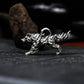 Mythic Flame Wolf Pendant - 925 Silver Handcrafted