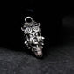 Ancient Tribal Mask Pendant - Handcrafted in 925 Silver