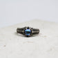 Mystic Gothic Silver Ring ââ‚?Handmade Dark Fantasy Jewelry with Moonstone