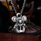 Twin Serpent Guardian Pendant - 925 Silver Handcrafted