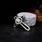 Winged Skull Cross Pendant - 925 Silver Handcrafted