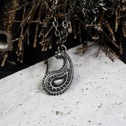 Paisley Essence Pendant - 925 Silver Handcrafted