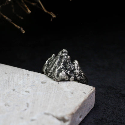 Handcrafted Mountain Peak Ring