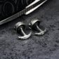 Six-Eyed Devil Half-Skull Cufflinks - 925 Silver Handmade
