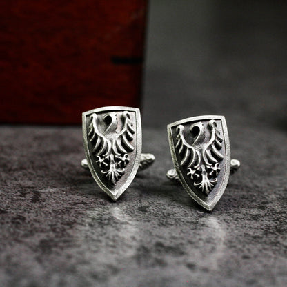 Firebird Phoenix Cufflinks - 925 Silver Handmade
