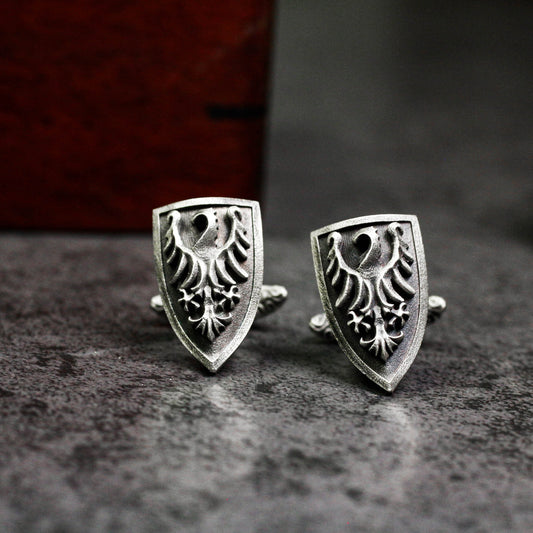 Firebird Phoenix Cufflinks - 925 Silver Handmade