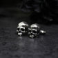 Human Skull Cufflinks, Hand-Cast - 925 Sterling Silver Handmade