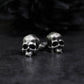Human Skull Cufflinks, Hand-Cast - 925 Sterling Silver Handmade