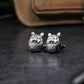 Japanese Dharma Egg Cufflinks - 925 Silver Handmade