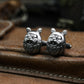 Japanese Dharma Egg Cufflinks - 925 Silver Handmade
