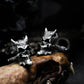 Baroque Smiley Skull Cufflinks - 925 Silver Handmade