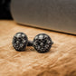 Multiple Small Skull Roulette Cufflinks - 925 Silver Handmade