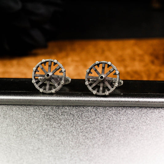 Men's Wedding Cufflinks - 925 Sterling Silver Handmade